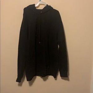 Plain black rush hoodie